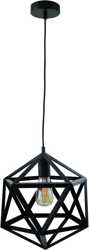 Lampa wisząca Denmark 1 x 20 W E27 czarna