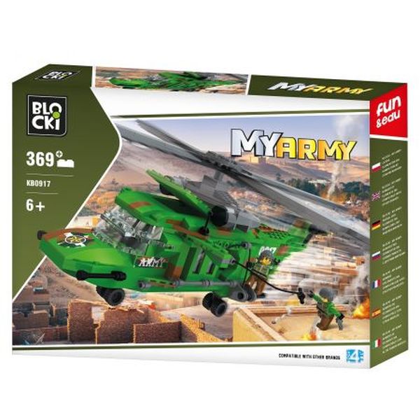 Klocki Blocki KB0917 HELIKOPTER WOJSKOWY