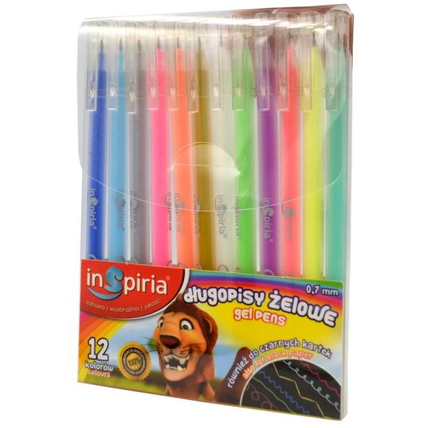 DŁUGOPIS ŻELÓWKOA MIXKOLOR 12SZT