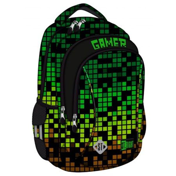 Plecak Szkolny 3komorowy BP-26 PIXEL GAMER St.Majewski