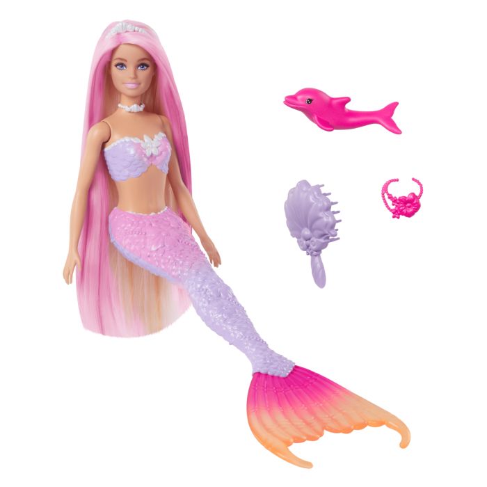 Barbie Malibu Syrenka Zmiana Koloru BLOND HRP97 WB4