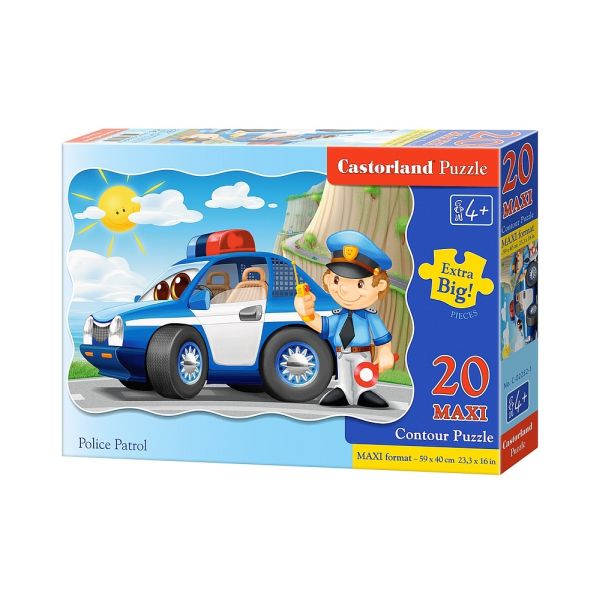 Castorland Puzzle 20 el. Maxi C-02252 POLICE PATROL