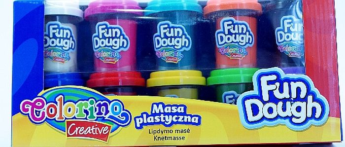 Masa plastyczna ciastolina 10 kolorów Fun Dough Colorino