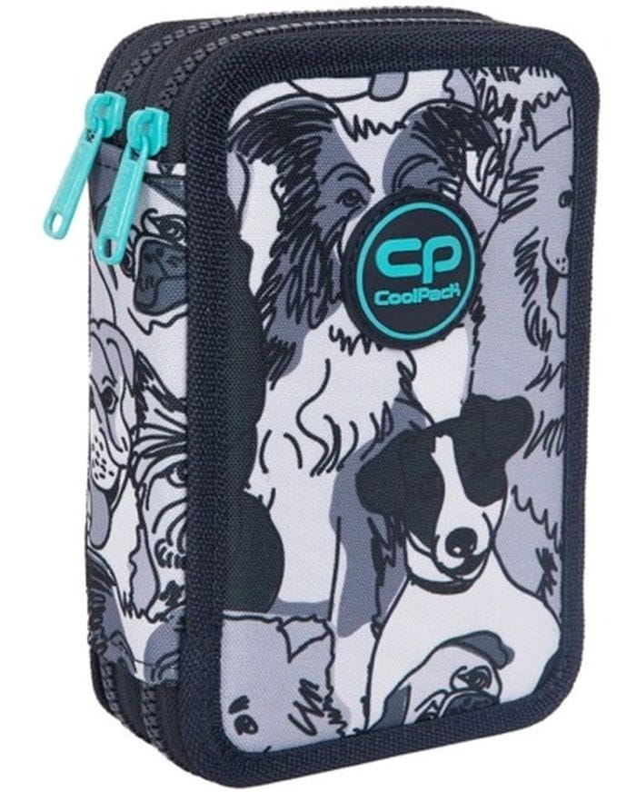 Coolpack Piórnik Jumper 2 podwójny z wyposażeniem Dogs Planet