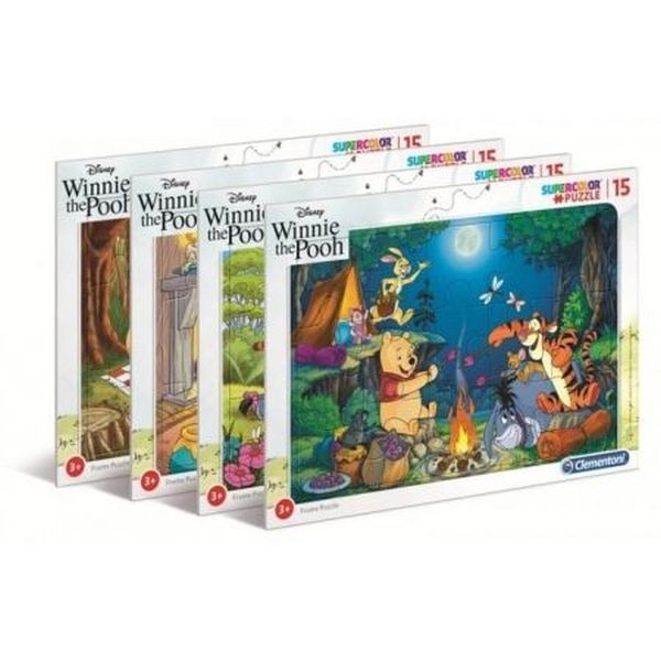 PUZZLE RAMKOWE 15 EL SUPER KOLOR Winnie The Pooh