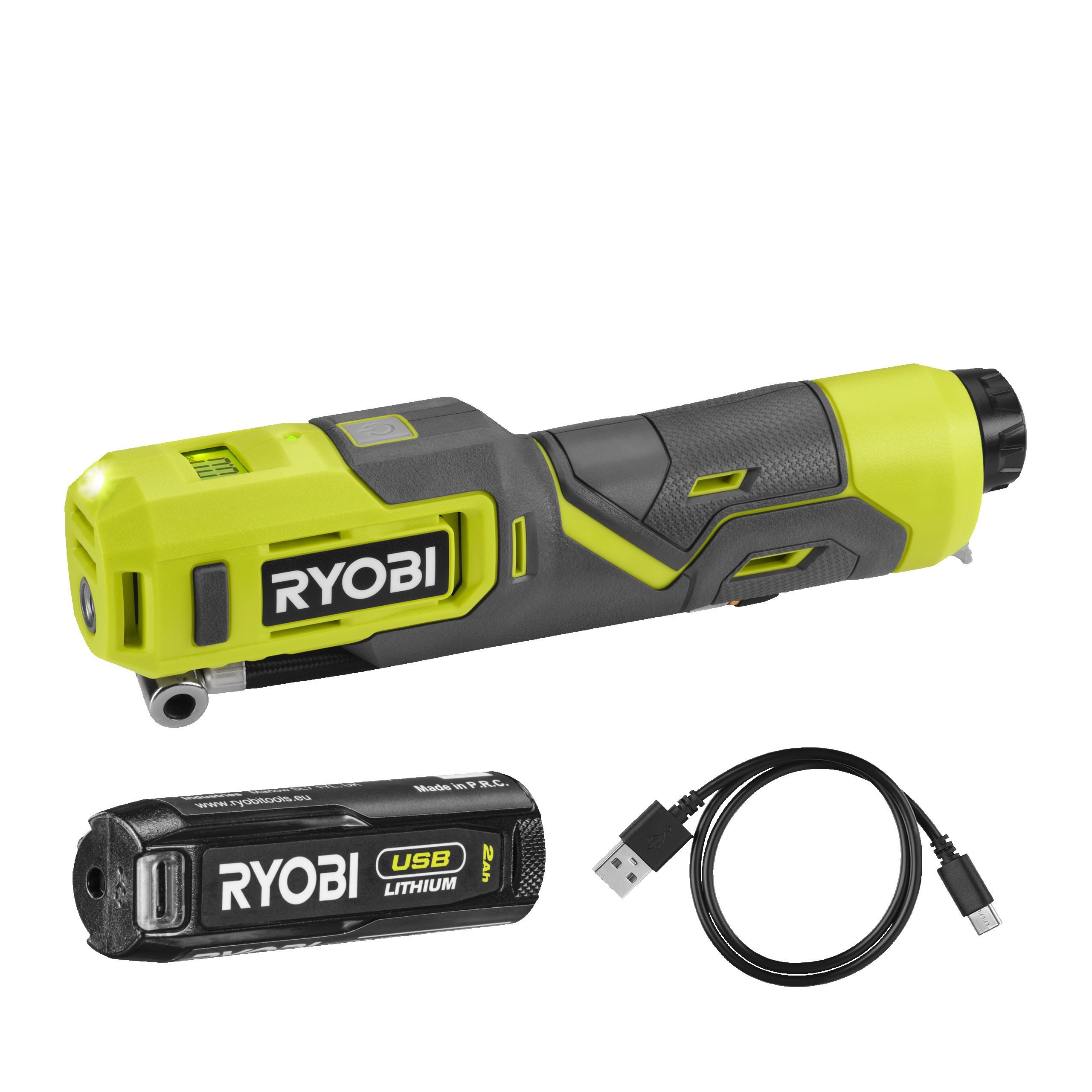 Kompresor 4V USB Lithium z akumulatorem 2.0Ah i kablem do ładowania