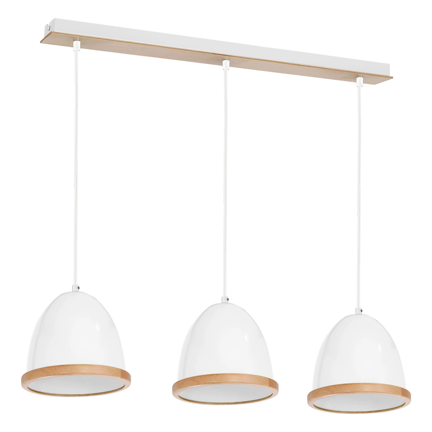 MiLAGRO Lampa wisząca Studio 3x15W LED E27 cm biała