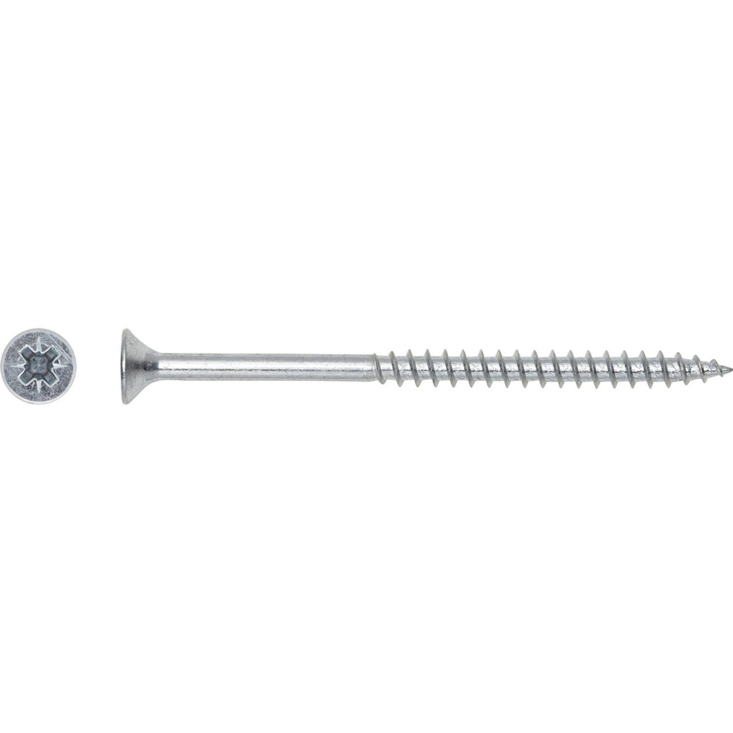 LUX Wkręt uniwersalny z łbem stożkowym płaskim TX 6 mm x 60 mm ocynk 6 szt