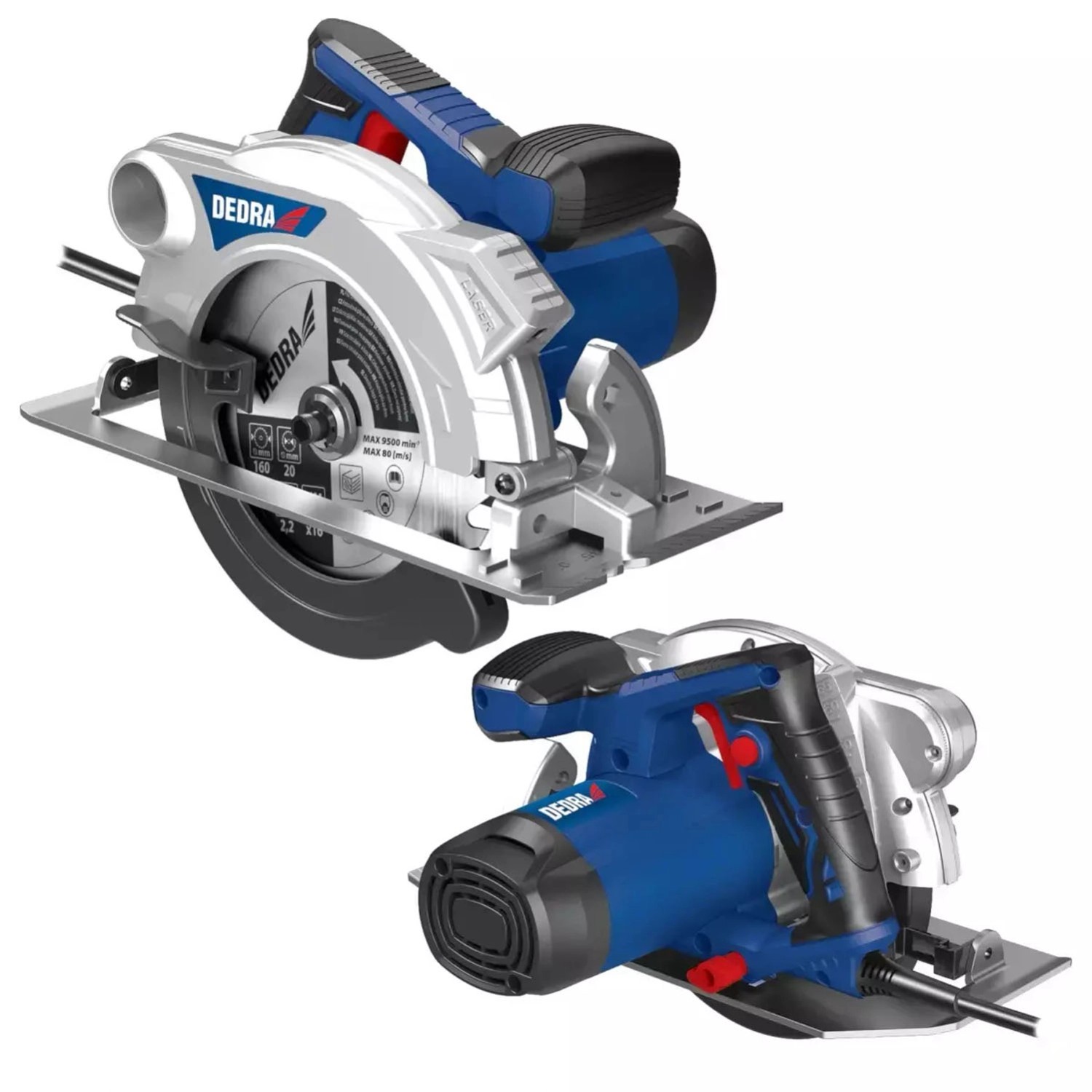 Dedra Pilarka ręczna 1500 W 185 mm laser