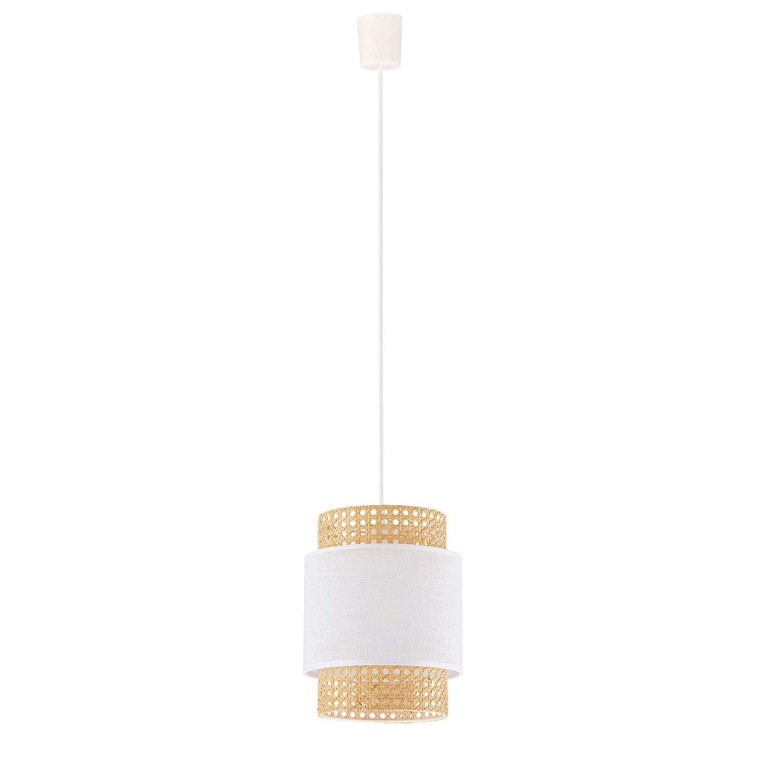 TK Lighting Lampa wisząca 1x max. 15W LED E27 biała