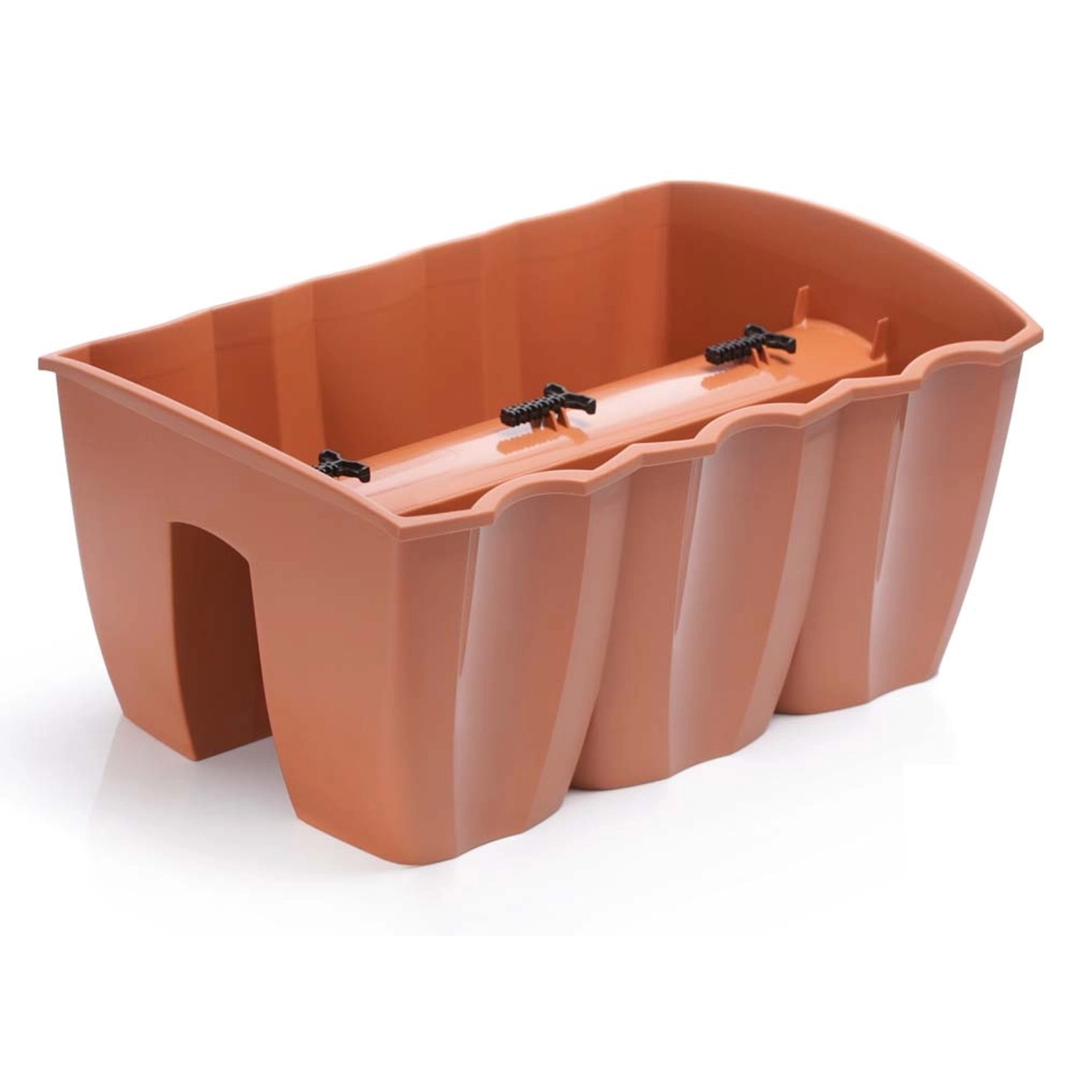 Skrzynka na barierkę Crown DCRO400 terrakota 12 l