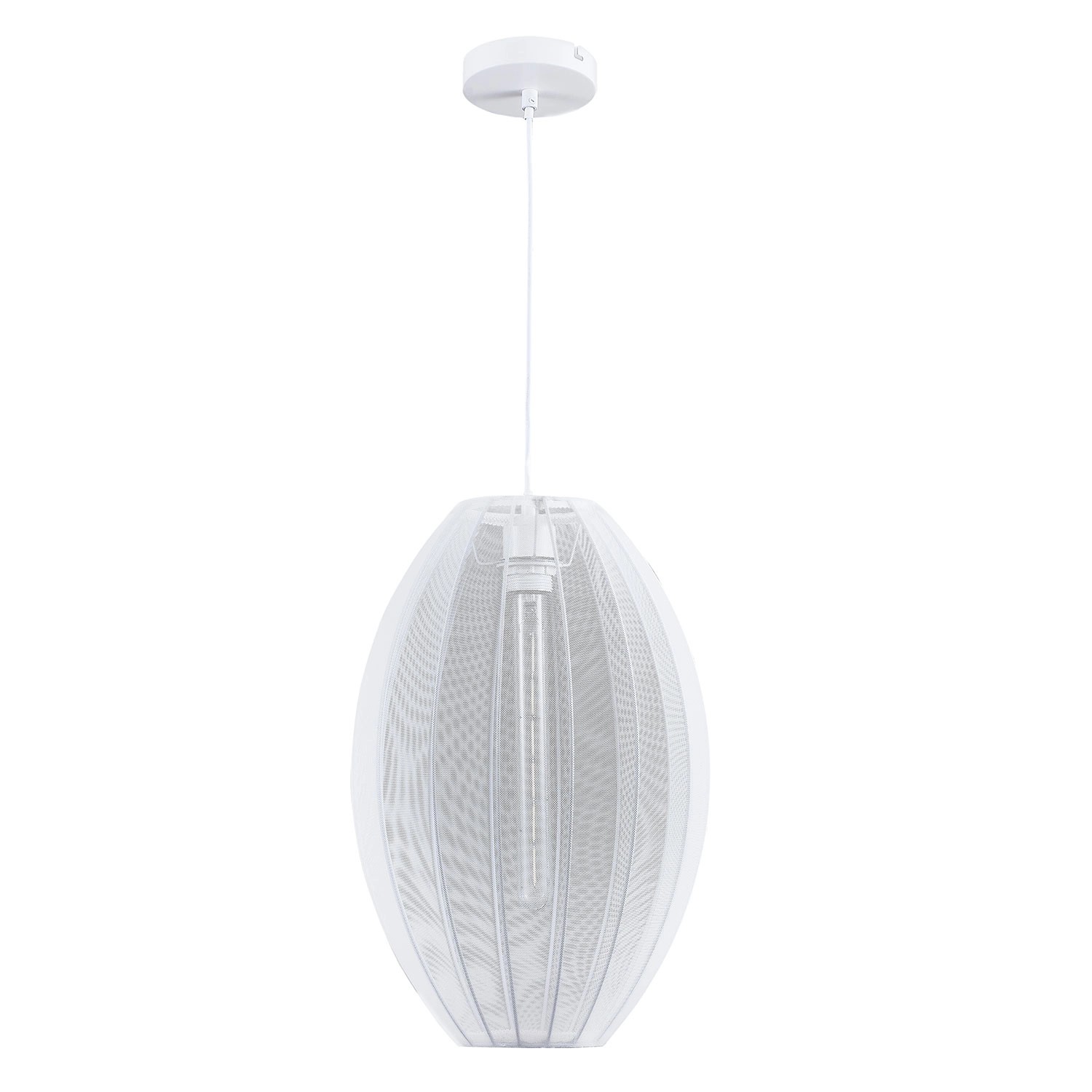 Goldlux Lampa wisząca KAREI 1xE27 max. 10W LED śr. 30 cm biała