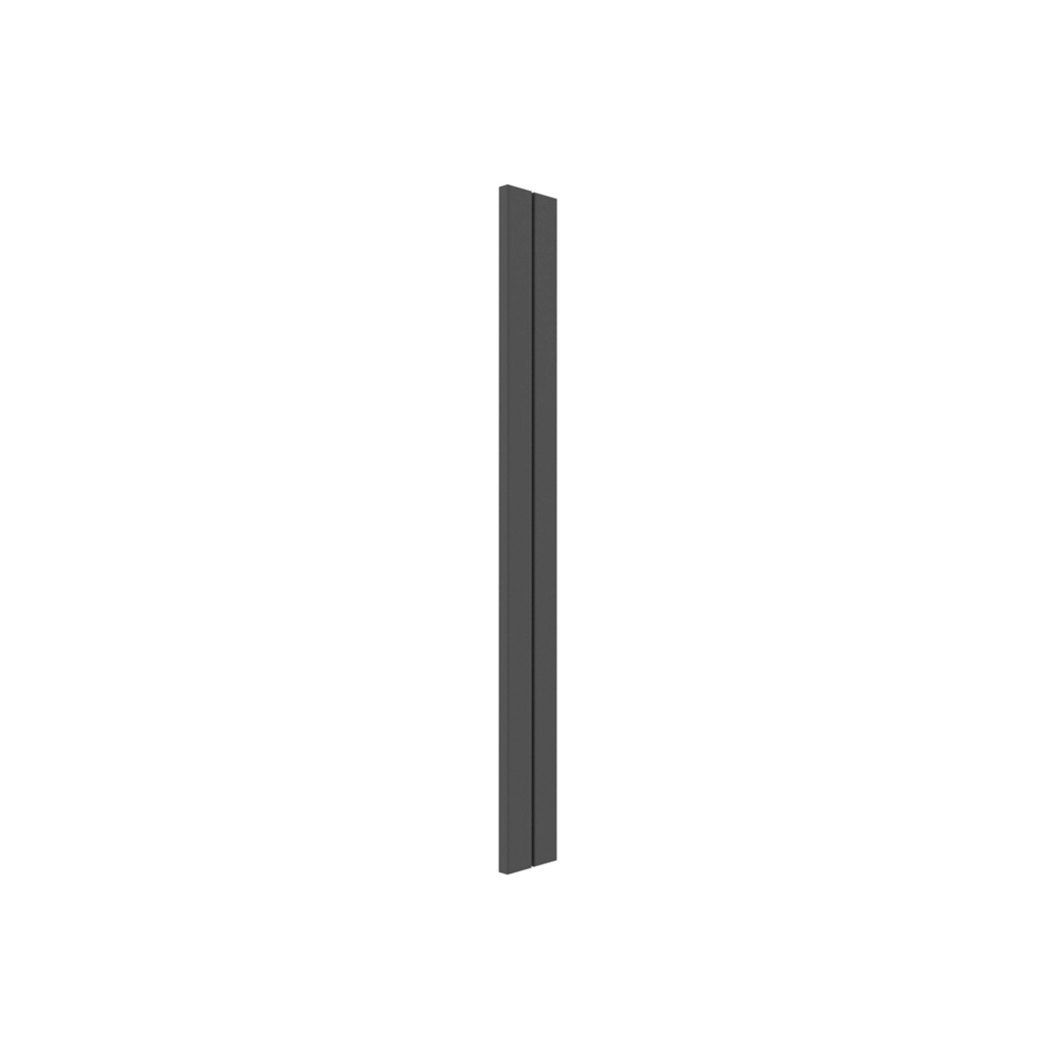 Zaślepka korpusu górnego 106,8 x 5 + 106,8 x 3 cm czarny mat