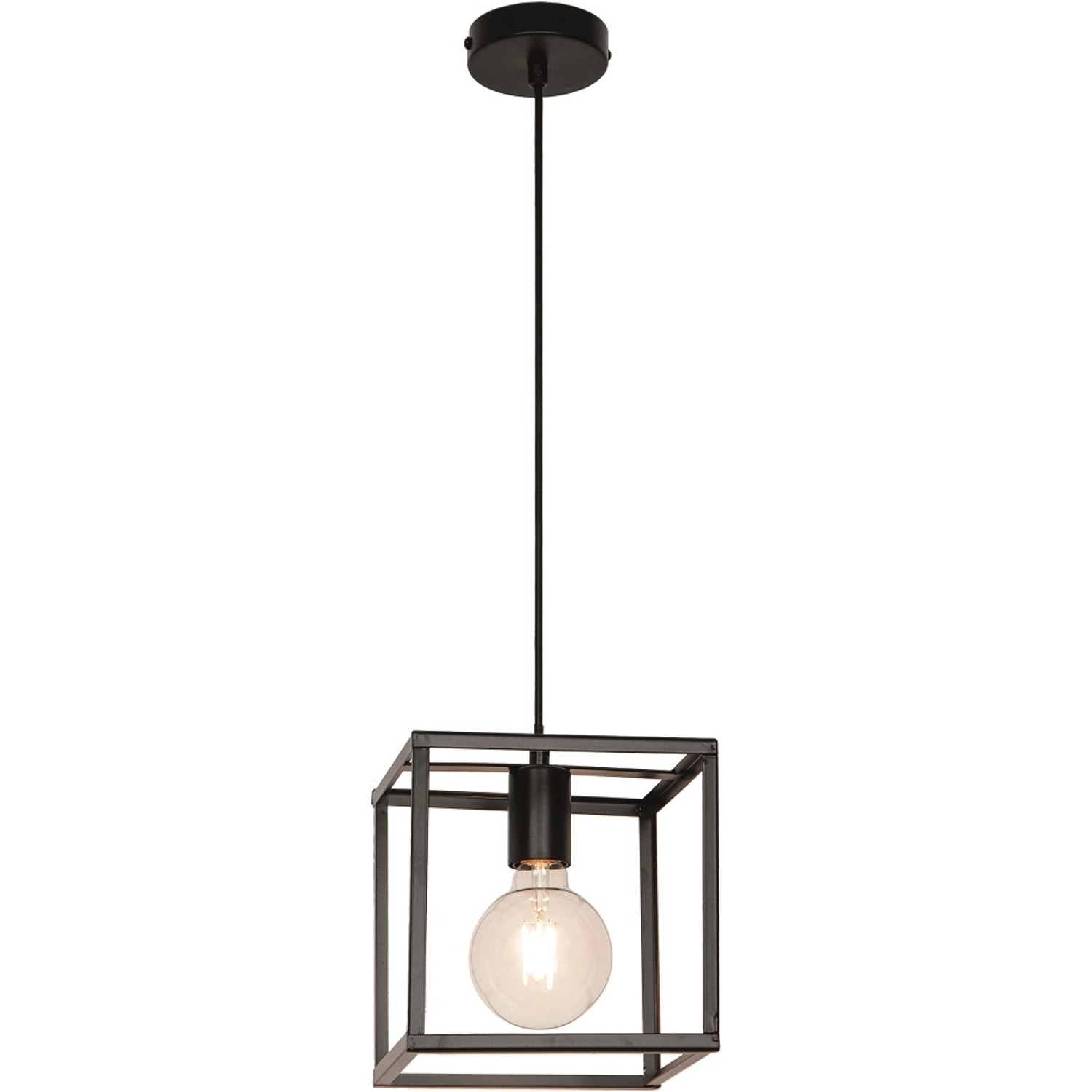 Lampa wisząca CUBIC czarna 1x 40W E27