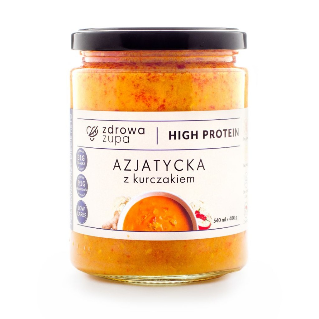 Wysokobiałkowa azjatycka z kurczakiem bezglutenowa 540 ml