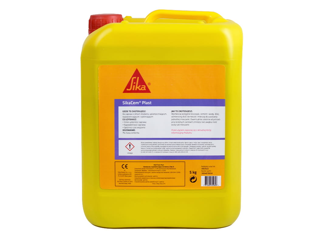 SIKACEM PLAST 5KG DOMIESZKA DO ZAPRAW TYNKARSKICH