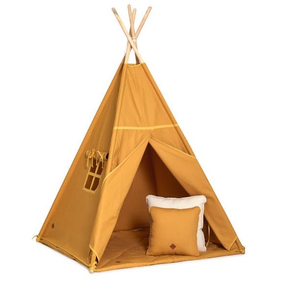 Namiot Tipi + Mata + Poduszki Mustard - wariant do wyboru FM - Tipi + mata