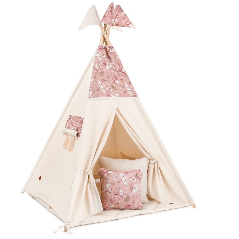 Namiot Tipi + Mata + Poduszki Owl - wariant do wyboru FM - Tipi + mata + poduszki