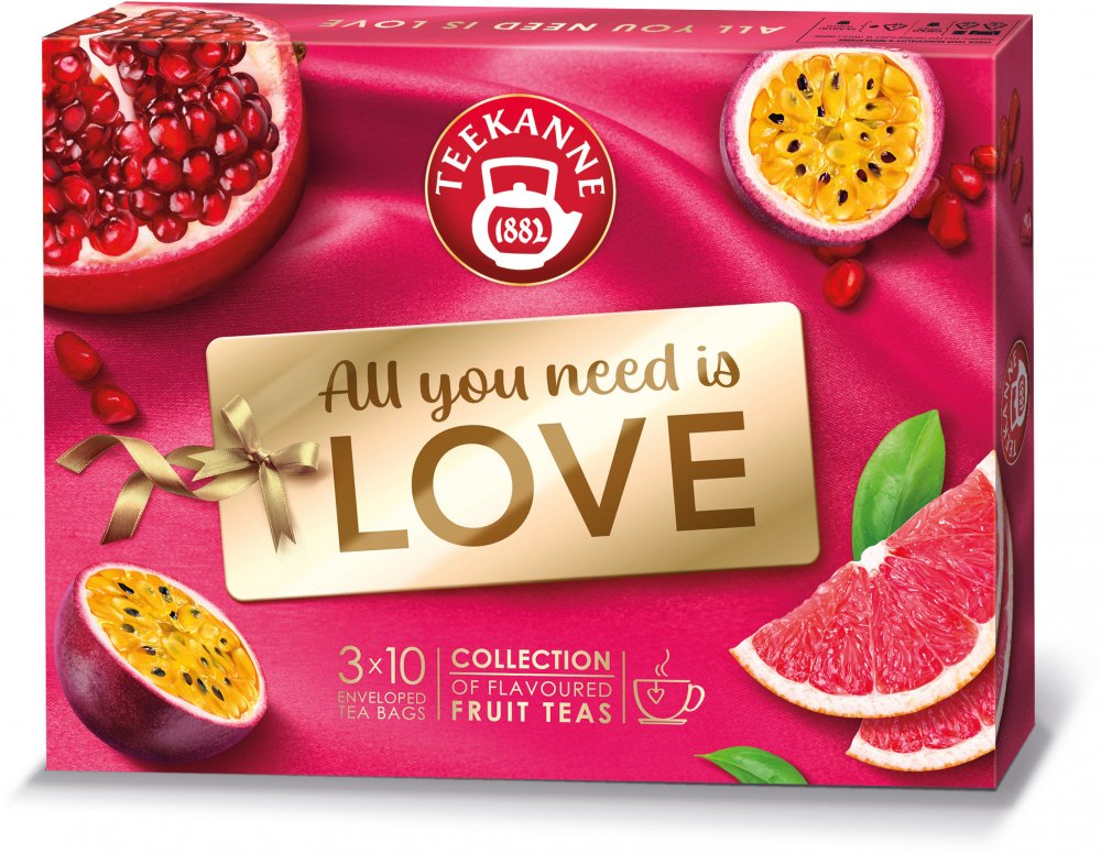 Zestaw herbat owocowych w kopertach Teekanne Love Collection, 3 smaki, 30 sztuk