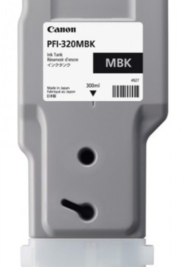 Tusz Canon (PFI-320MBK), 300ml, matte black (czarny matowy)