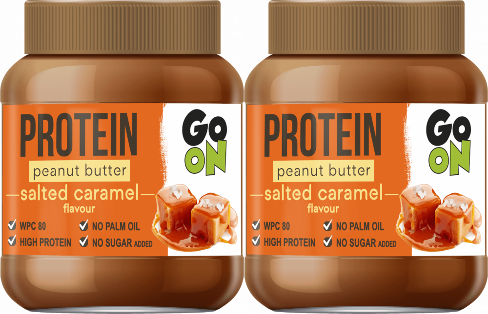 2x Masło orzechowe Sante Go On Protein, słony karmel, 350g