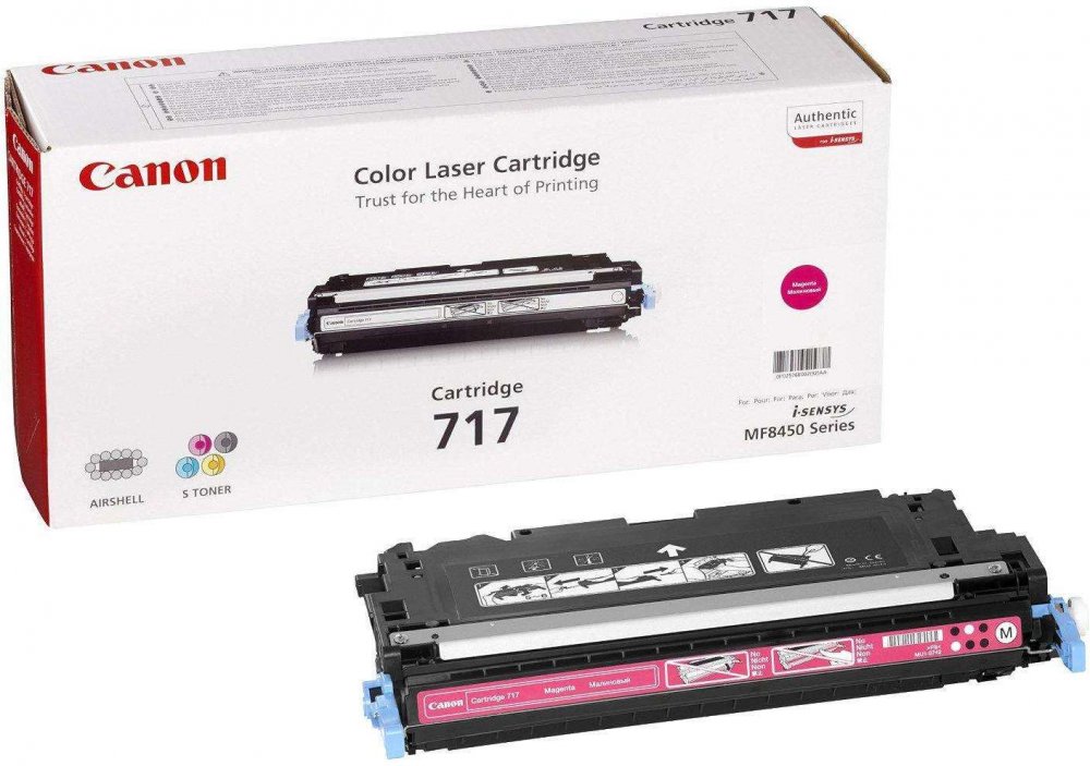 Toner Canon 2576B002 (CRG717,CRG717M), 4000 stron, magenta (purpurowy)