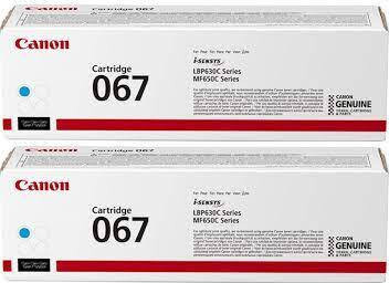2x Toner Canon (067C, 5101C002), 1250 stron, cyan (błękitny)