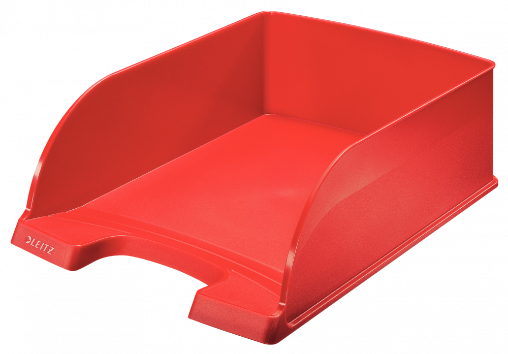 Półka na dokumenty Leitz Plus Jumbo, A4, plastikowa, czerwony