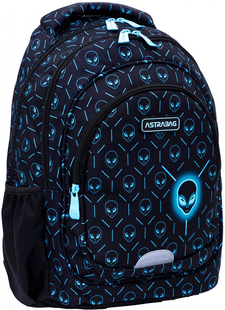 Plecak Astra Astrabag Neon UFO AB330, trzykomorowy, 20l