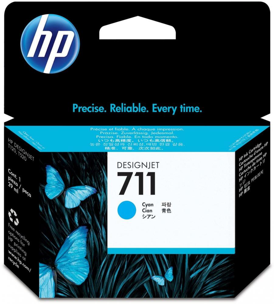 Tusz HP 711 (CZ130A), 29ml, cyan (błękitny)
