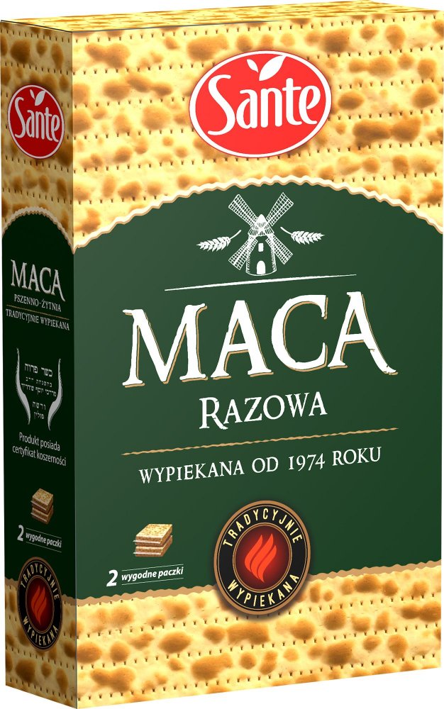Maca pszenna Sante, razowa, 180g