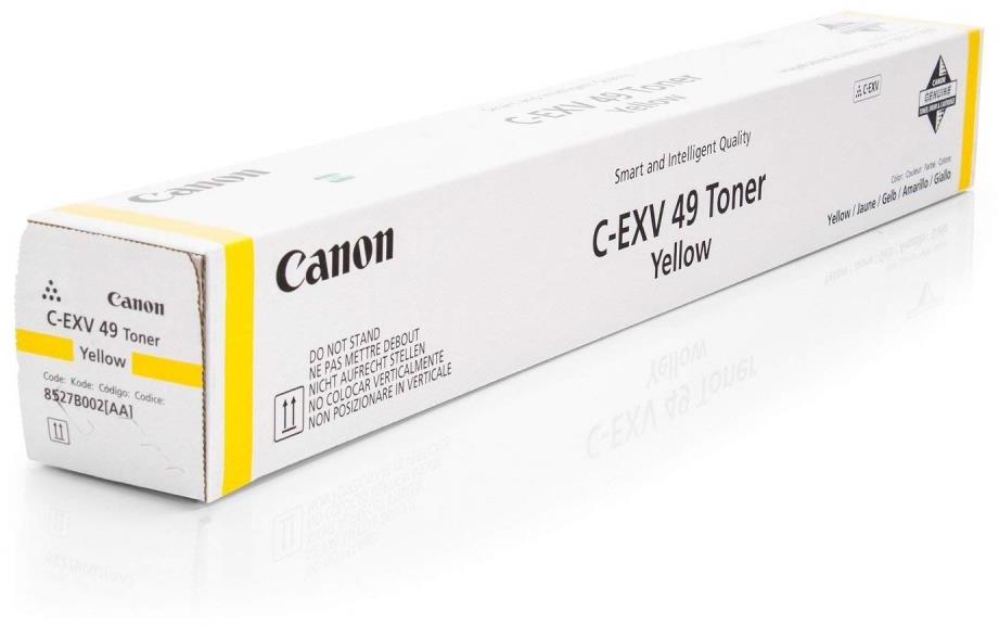 Toner Canon 8527B002 (CEXV49 Y), 19000 stron, yellow (żółty)