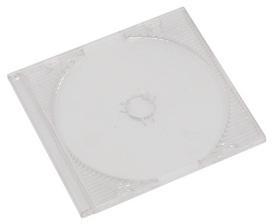 Pudełko slim na płytę CD/DVD Omega slim, 5.2mm, 1 sztuka, transparentny