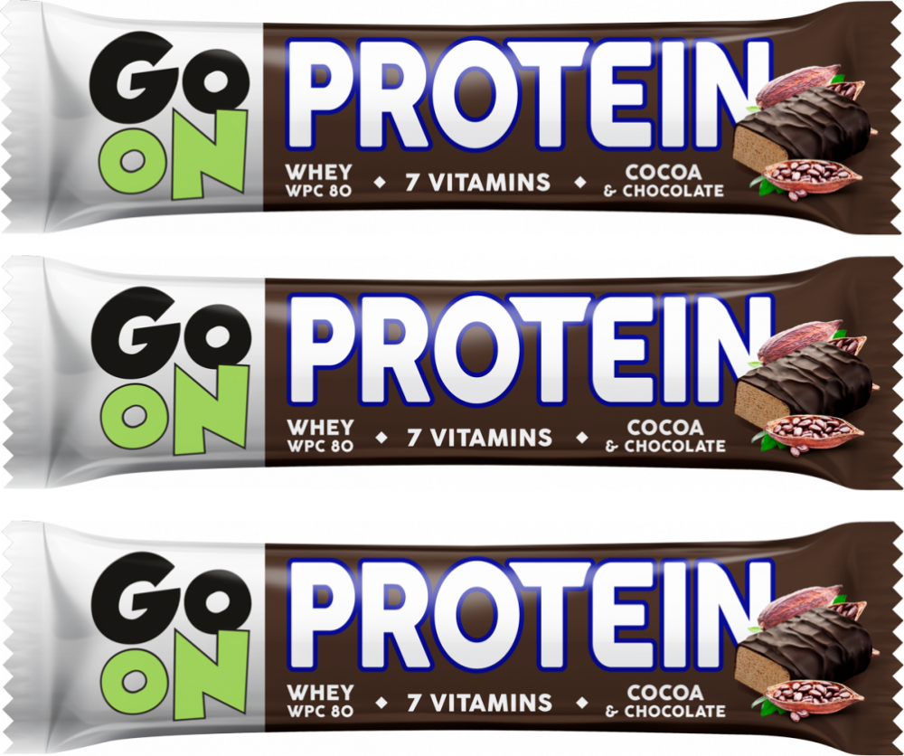 3x baton Sante Go On, kakaowy, 50g