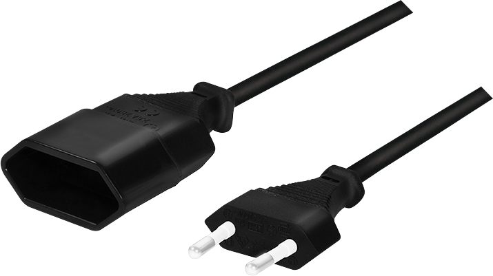 Przedłużacz sieciowy LogiLink CP124, Euro CEE 7/16, 3m, czarny