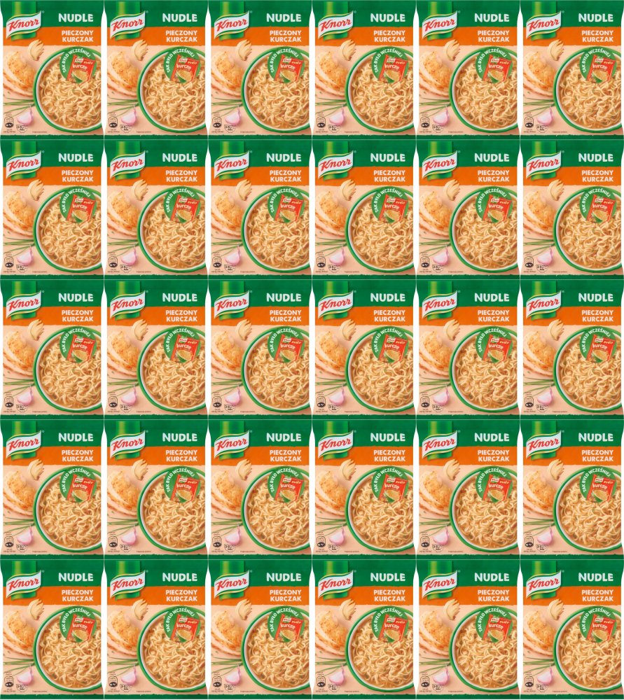 40x Zupa Knorr nudle, pieczony kurczak, 61g