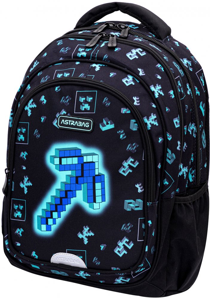 Plecak Astra Astrabag Dark Pixel AB330, trzykomorowy, 20l