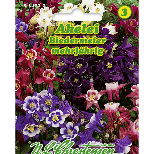 1 pac, Căldărușă (Aquilegia) Biedermeier, mix multicolor Chrestensen - Semințe: Mod de ambalare: 1 pac