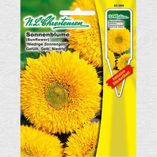 1 pac, Floarea soarelui decorativă Sungold - Semințe: Mod de ambalare: 1 pac