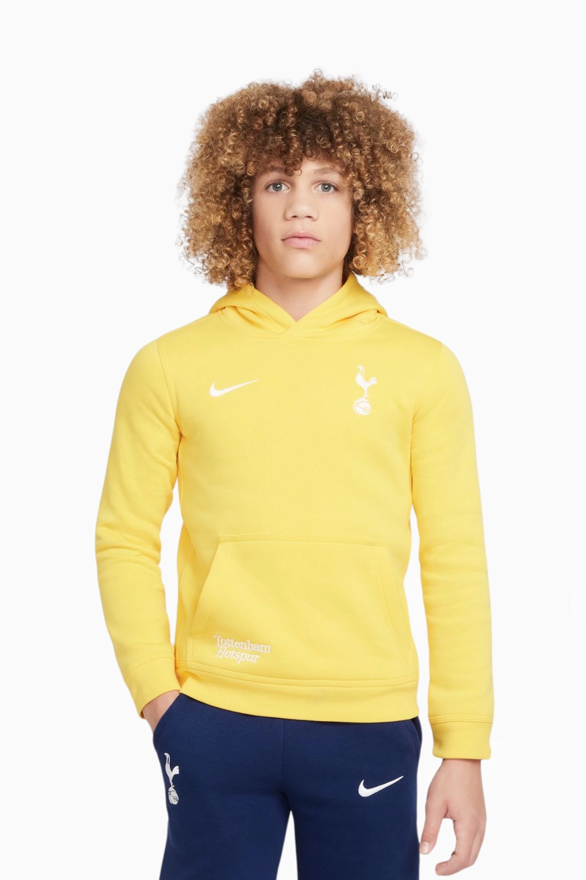 Bluza z kapturem Nike Tottenham Hotspur 24/25 Club Junior - Żółty