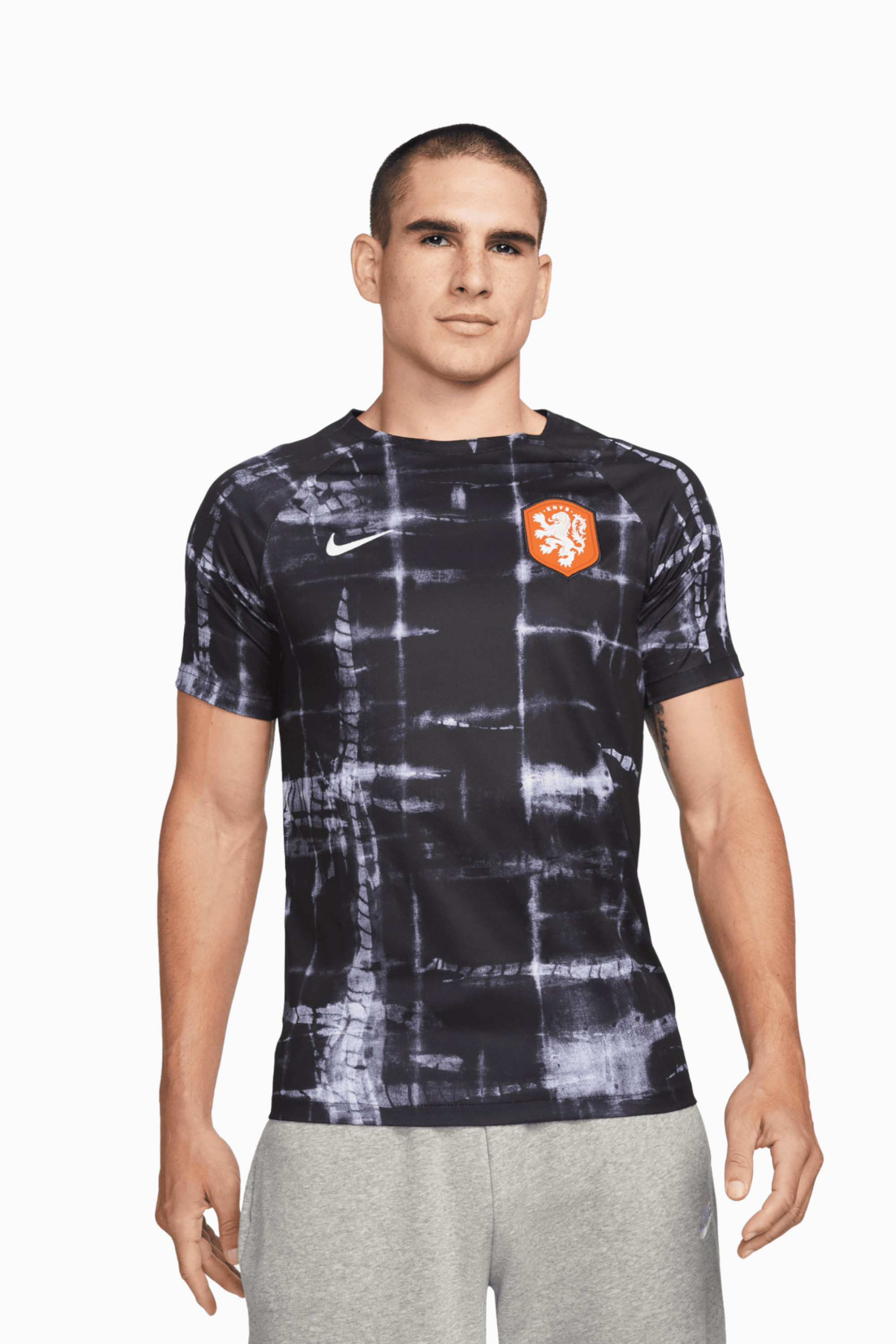 Koszulka Reprezentacji Holandii Nike 2022 Pre-Match - Czarny