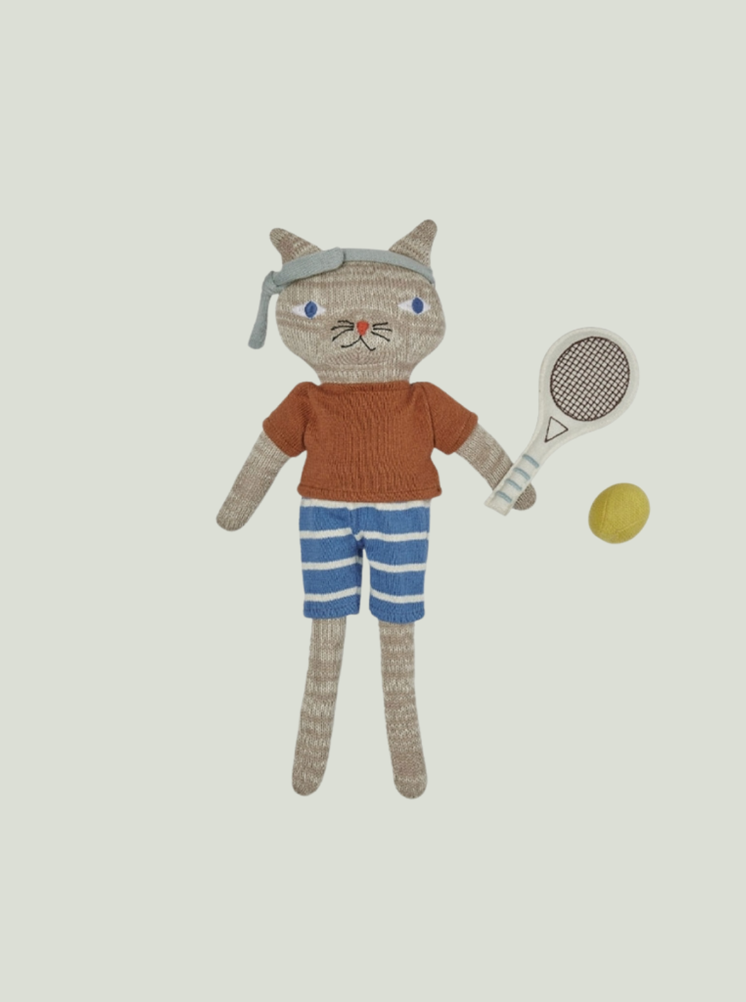 Maskotka Polly Cat Tennis Doll Light Brown Melange OYOY Mini