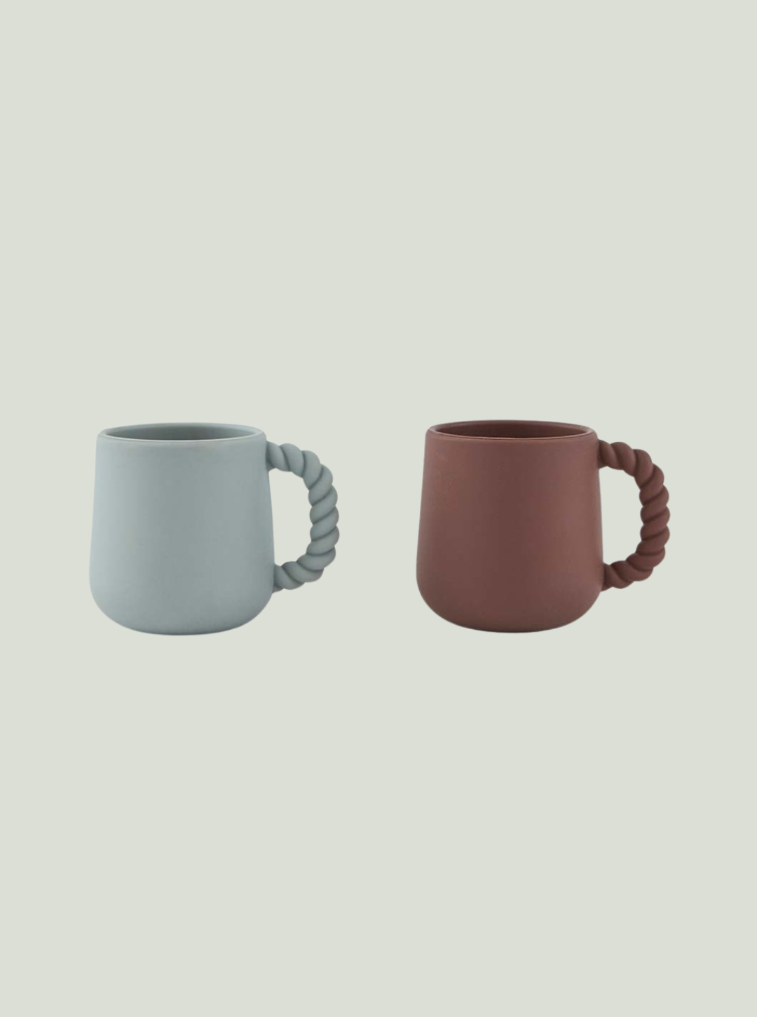 Kubek Mellow Cup Choko / Pale Mint OYOY Mini - zestaw 2 sztuk