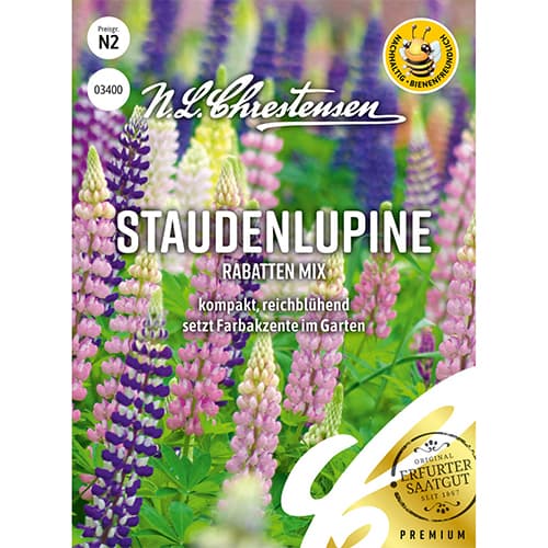 1 szt, Staudenlupine Rabatten Mix - Samen: Ilość w opakowaniu: 1 Stück