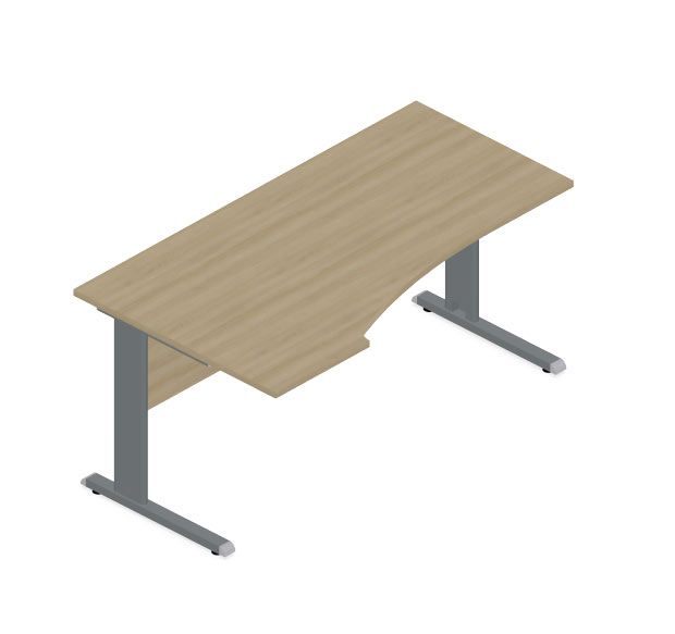 HEBE BE06/7 Biurko profilowane lewe 158,5/70x90/74h