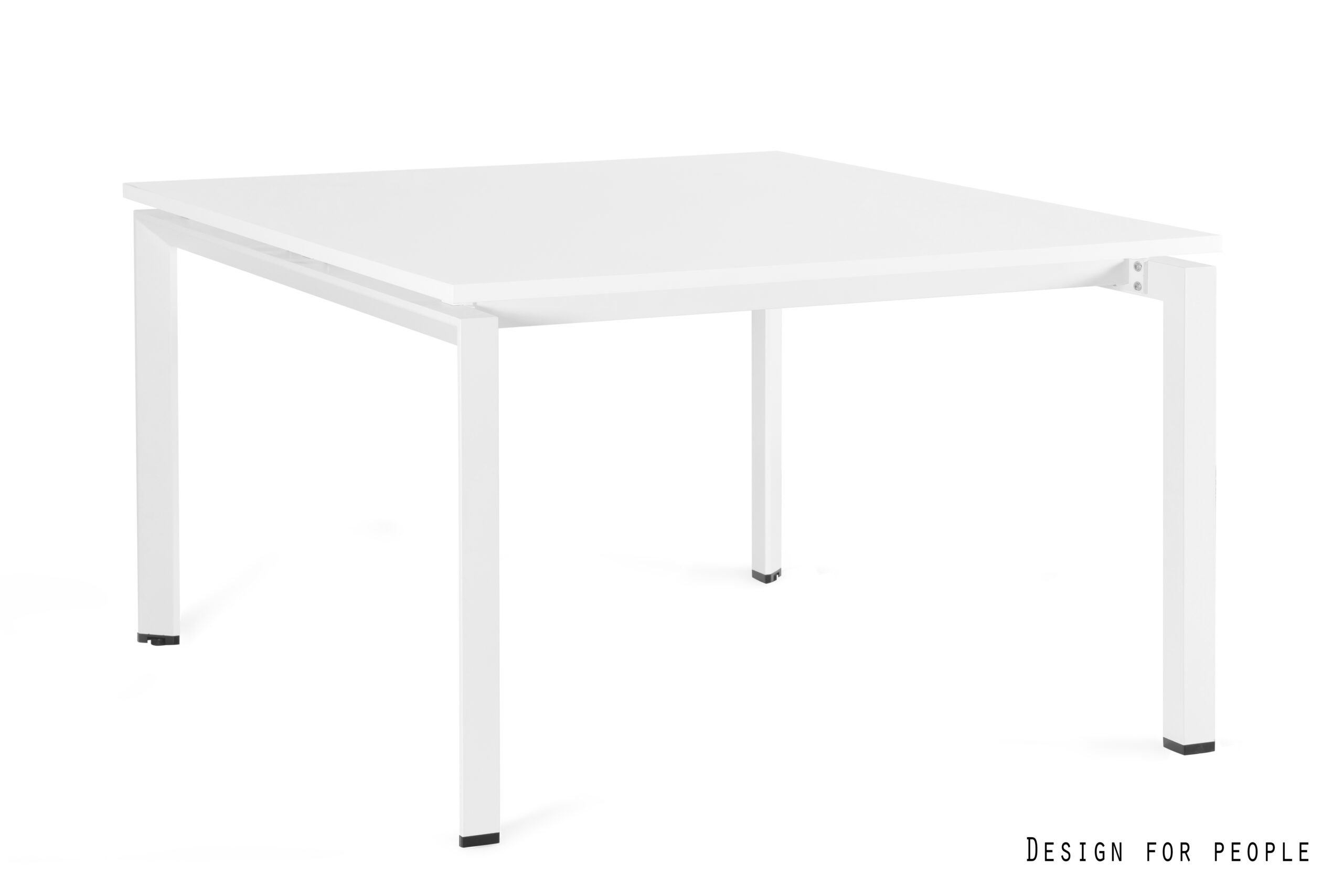PASON Workstation 2 biurko systemowe, biały stelaż, blat