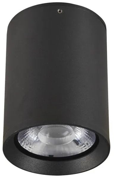 Italux Cervia lampa podsufitowa zewnętrzna 1x9 W czarny piaskowany OPN-2003-3K