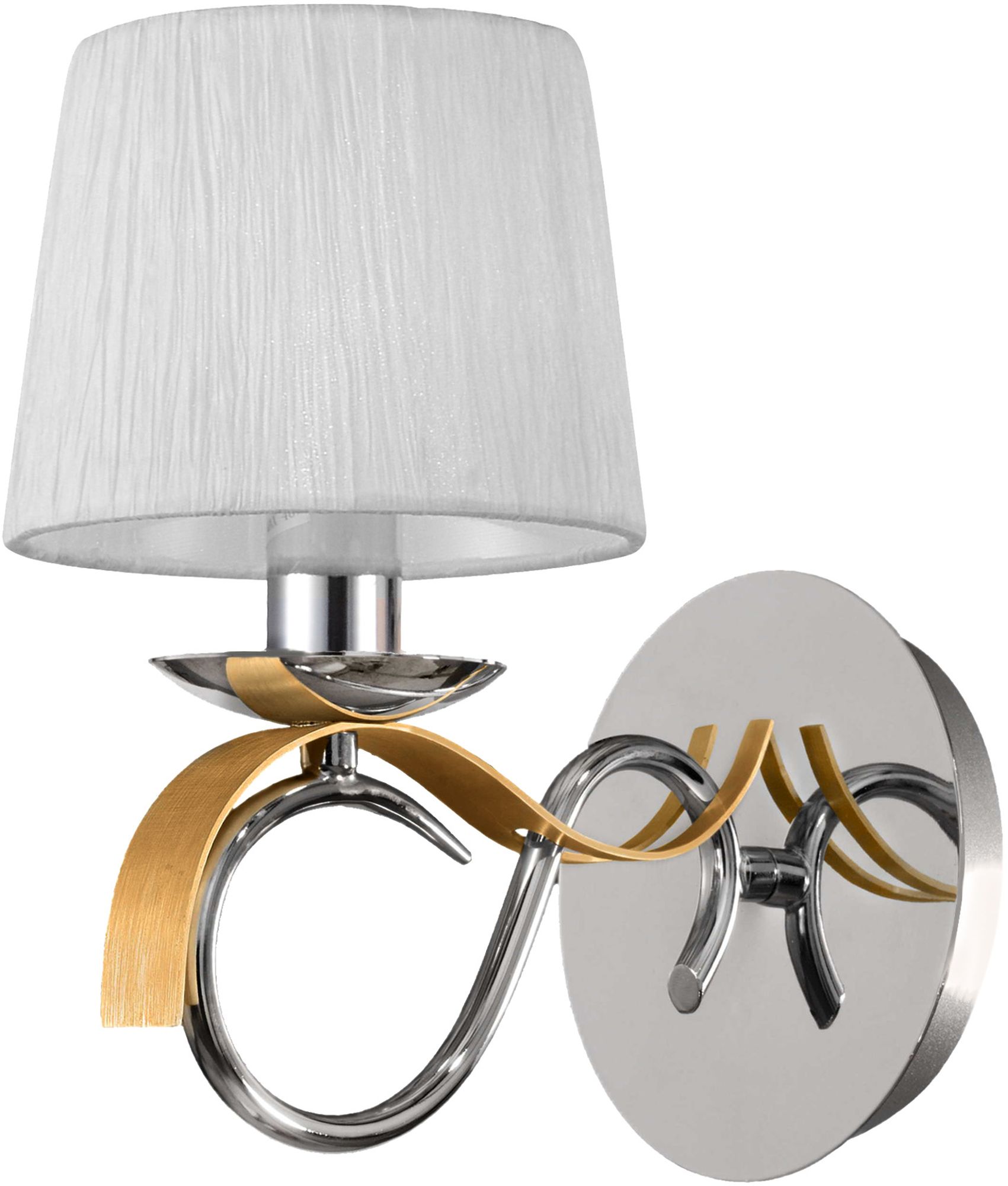 Candellux Denis kinkiet 1x40W chrom/złoty 21-23643