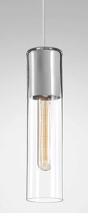 Aqform Modern Glass Tube TP lampa wisząca 1x50W biała struktura 50473-0000-U8-PH-13