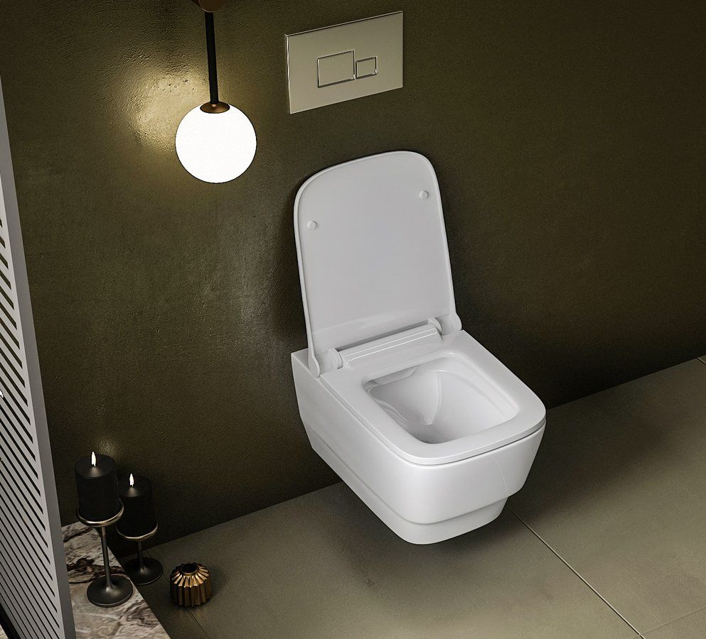 Sapho Bello miska WC wisząca bez kołnierza Rimless biały 100214